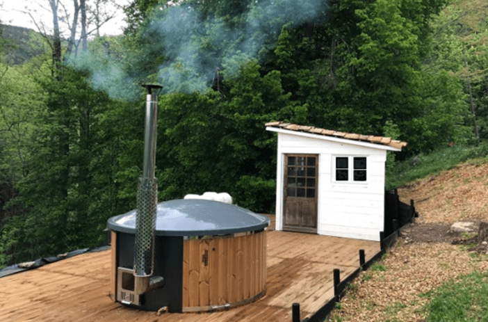 bain nordique installé chez un particulier