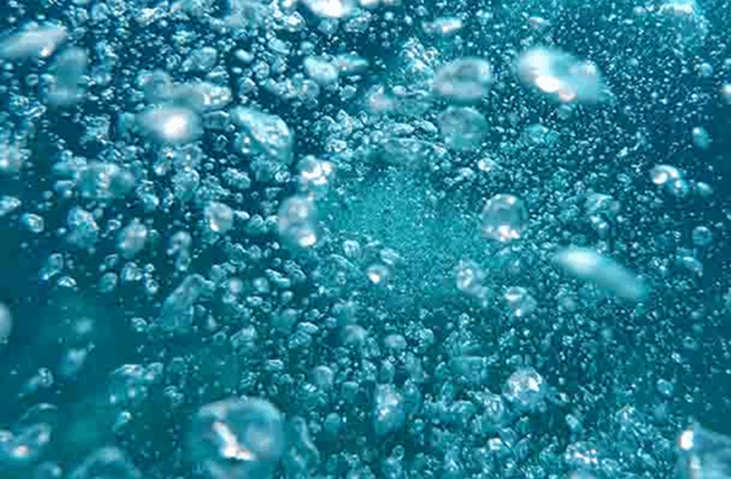 bulles d'un bain nordique