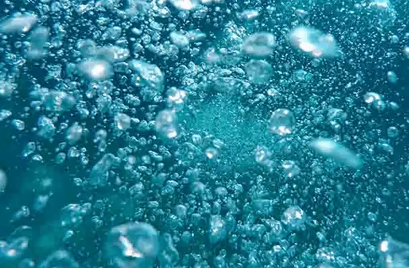 bulle dans un bain nordique