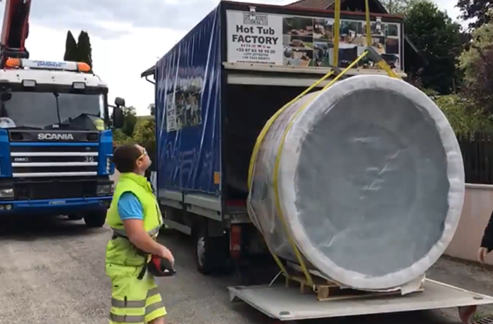 Livraison d'un bain nordique en France