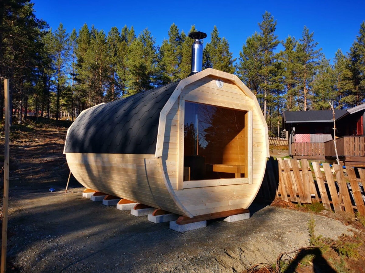 Sauna tonneau en bois